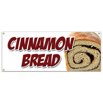CINNAMON BREAD BANNER SIGN fresh baked bakery still warm homemade