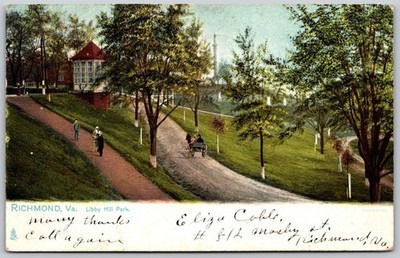 1906 Libby Hill Park Richmond Virginia ANTIQUE Postcard 9789