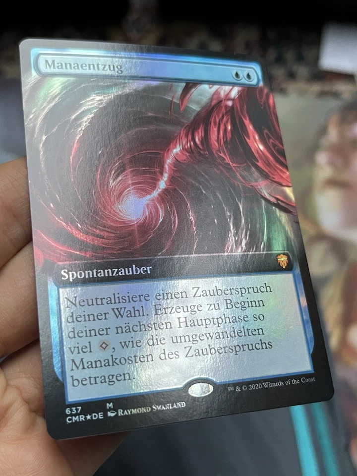 GERMAN Extended Foil • Mana Drain • NM / Unplayed • Mtg (1996) - Image 2 of 4