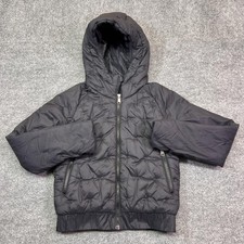 The North Face Puffer Jacket Girls M 10/12 Black Hooded Insulated Winter