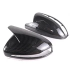 Carbon Fiber Print Horn Side Mirror Replacement Cap Fits GLC GLB GLA X253 X247
