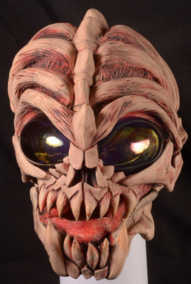 Be Something Studios Vintage 1999 Evil Alien Halloween Mask Costume BSS Latex