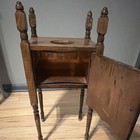 Vintage Wooden Copper Lined Tobacco Humidor Cabinet — photo 3
