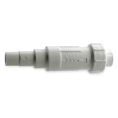 Pvc Ez Span Repair Coupling, Solvent X Solvent, 1-1/4 In Pipe Size, 160-506
