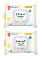 Johnson's Hand  Face Wipes 2 Pack