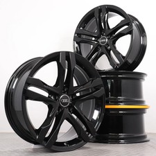 Alufelgen 18 Zoll Audi A4 Allroad 8W B9 Original Felgen Satz 8W9601025B schwarz