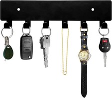 Key Holder for Wall, Key Hooks with 6 Hooks, Wall Mounted Key Holder for Hallway