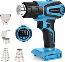 Cordless Heat Gun Compatible with Makita 18v Battery, Fast Heating Variable Temp