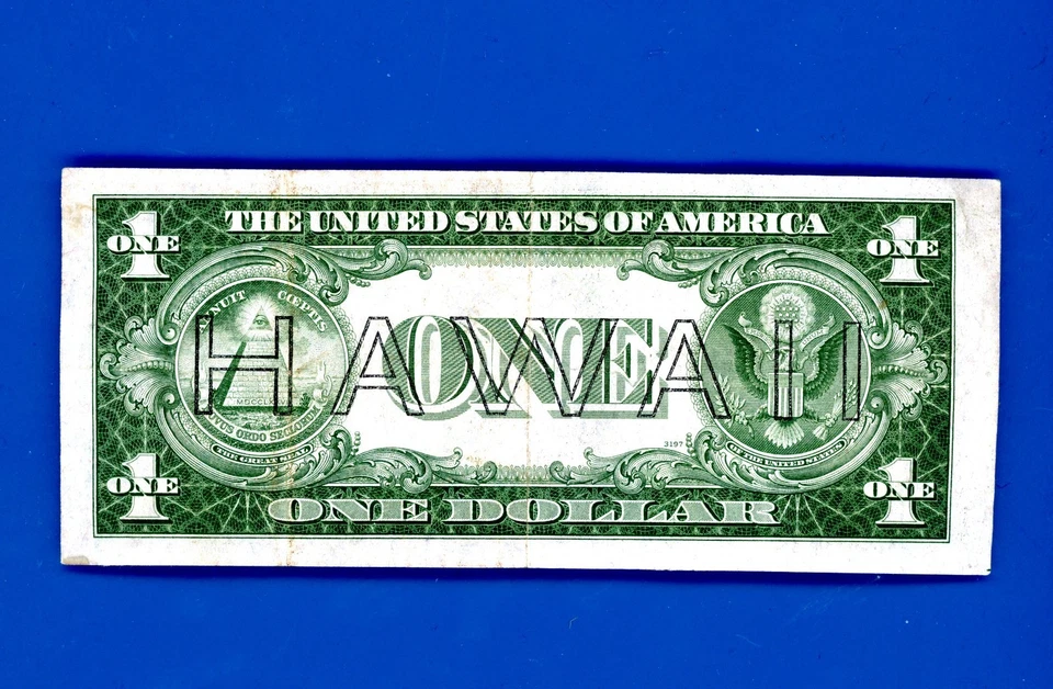 1935 A $1 Silver Certificate Brown Seal Hawaii Emergency CRISP HIGHER GRADE NOTE - Image 2 of 2