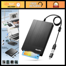 3.5" Floppy Disk Reader USB A C Drive for Laptop/Desktop - Windows 11/10 Compati