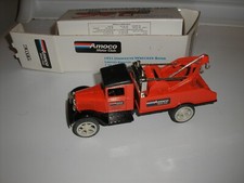 Vintage 1992 Ertl 9417 Amoco Motor Club 1931 Hawkeye Wrecker Bank Red Free SHIP