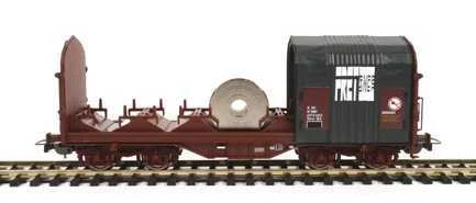 Lot de wagons marchandises, Margonwasser + Stückgutwagen, Piko, en HO Blanc/Marron Métal/Plastique