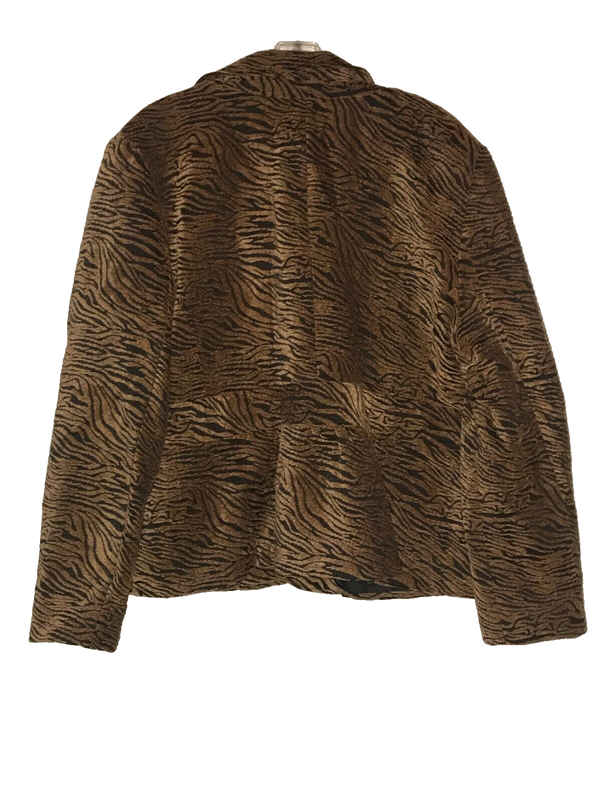 Notations Animal Print Jacket Button Front Lined … - image 2