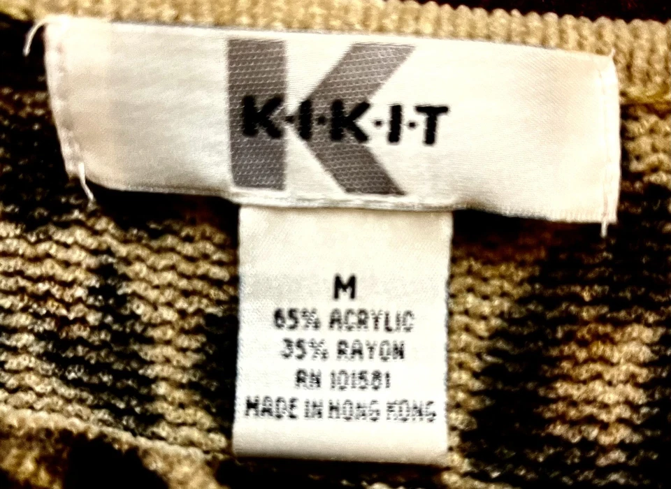 Blusa estilo leopardo manga larga OF-04A - K.I.K.I.T para mujer (envío gratuito) Foto 3 de 4