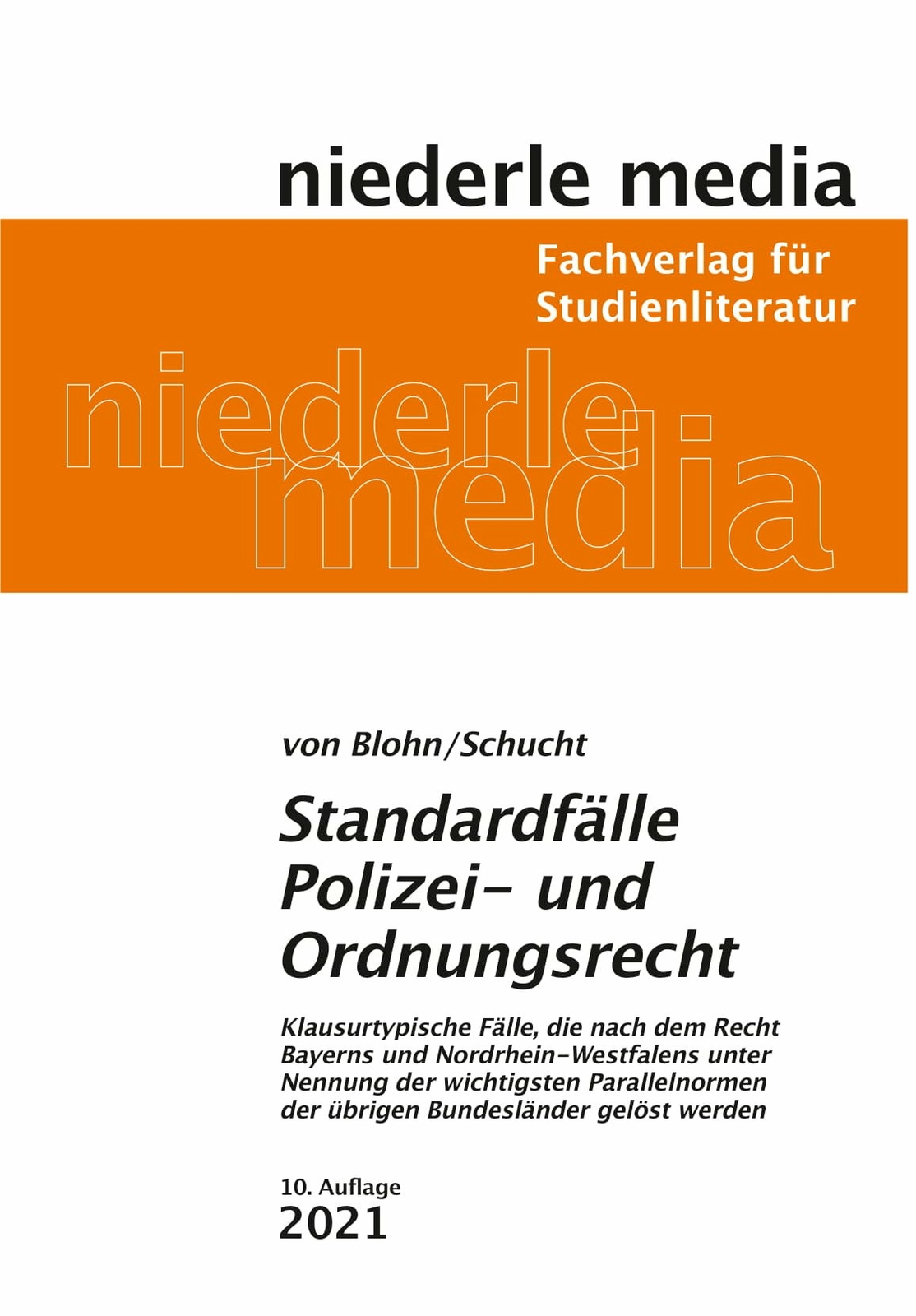 Thumbnail - Von Carolin Blohn; Carsten Schucht / Standardfälle Polizei- Und