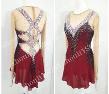 Women's figure skating dress Competition custom skater skirt - Handmade