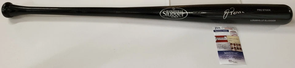 OSWALD PERAZA AUTOGRAPHED SIGNED BASEBALL BAT JSA COA - Image 3 of 4