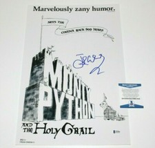 JOHN CLEESE SIGNED MONTY PYTON AND THE HOLY GRAIL 12x18 MOVIE POSTER BECKETT COA