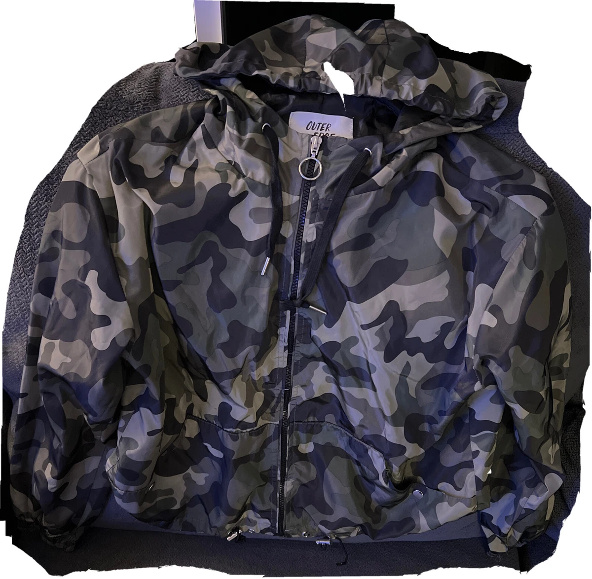 Army print windbreaker clearance