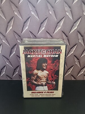 Jackie Chan Martial Mayhem 4 Film DVD (New) Tiger Eagle Shadow Fist Dragon