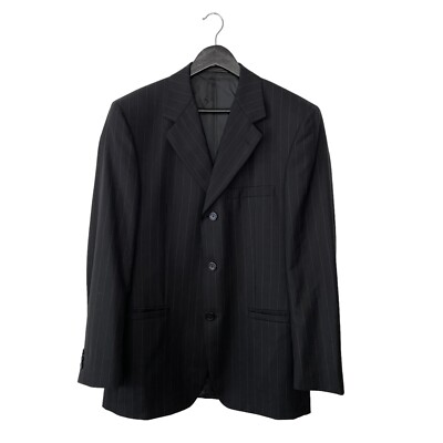 Vintage Versace Classic V2 Pin Striped Wool Suit Blazer Jacket