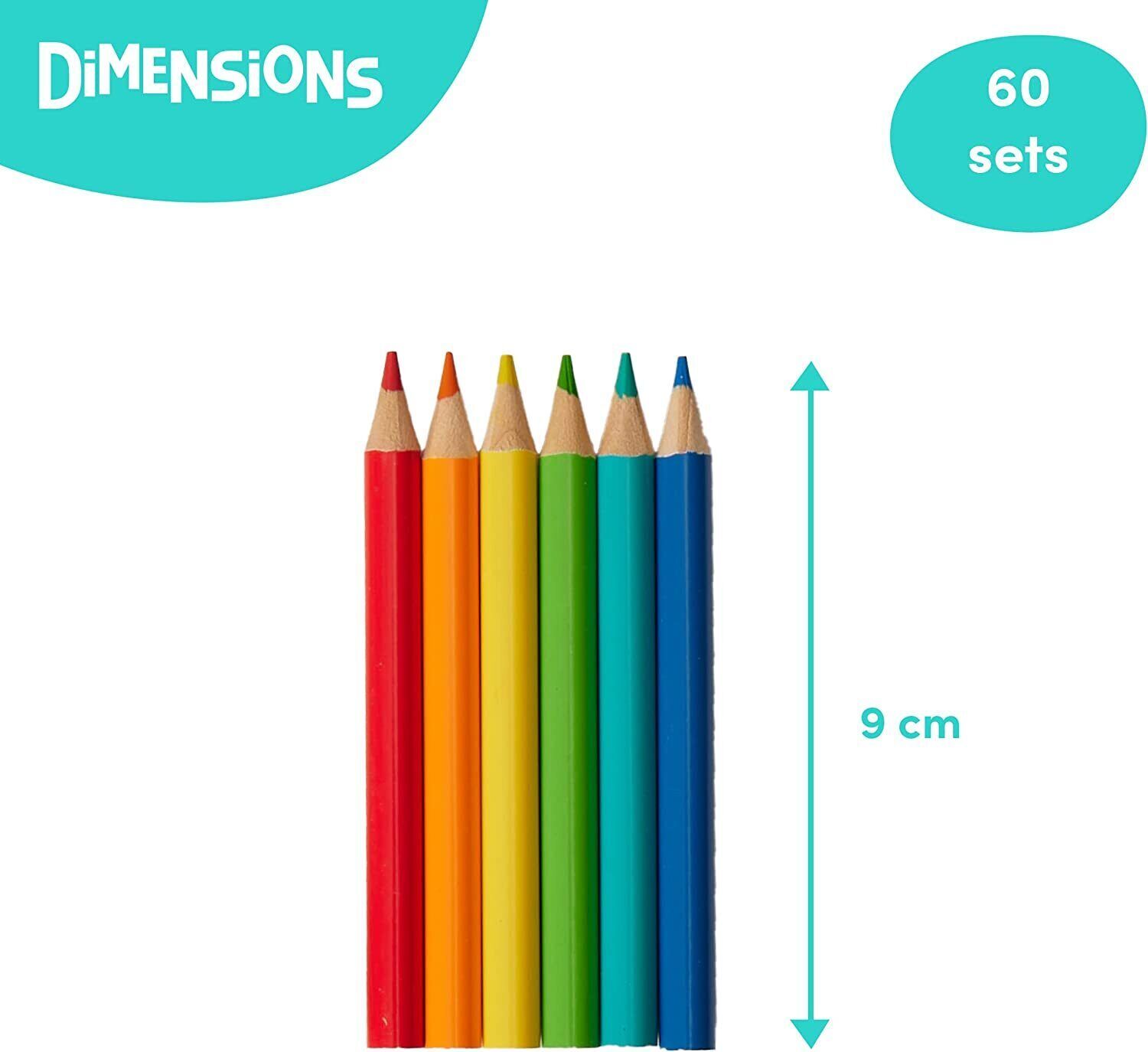 THE TWIDDLERS 30 Packs of 6 & 60 Packs of 60 Mini Colouring Pencils eBay