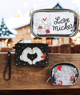 3pc Disney Mickey & Minnie Backpack, Wallet & Wristlet Disney Mickey Mouse & Minnie Mouse 3 Piece Set Wristlet  main image 4