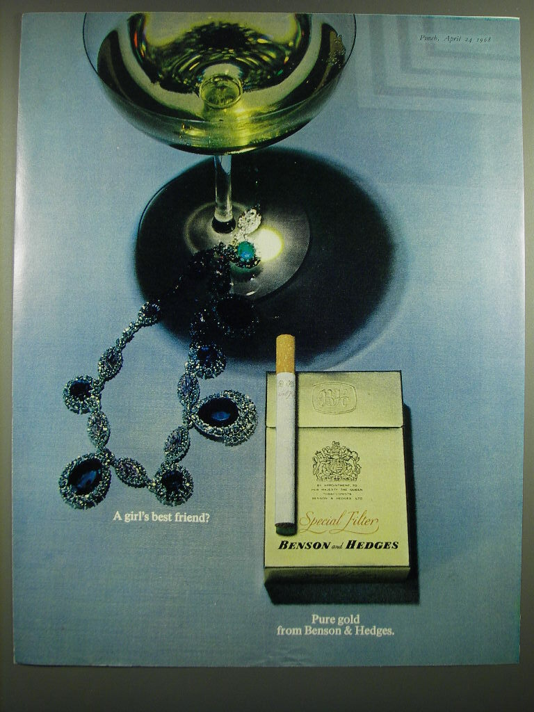 1968 Benson and Hedges Special Filter Cigarettes Ad