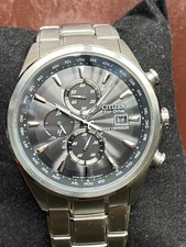 Reimportation Citizen Eco-drive Radio Solar Chronograph World Timer Watch  N66 for sale online | eBay