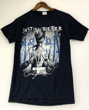 Justin Bieber Purpose World Tour 2016 TShirt Black Small Merch Band Tee