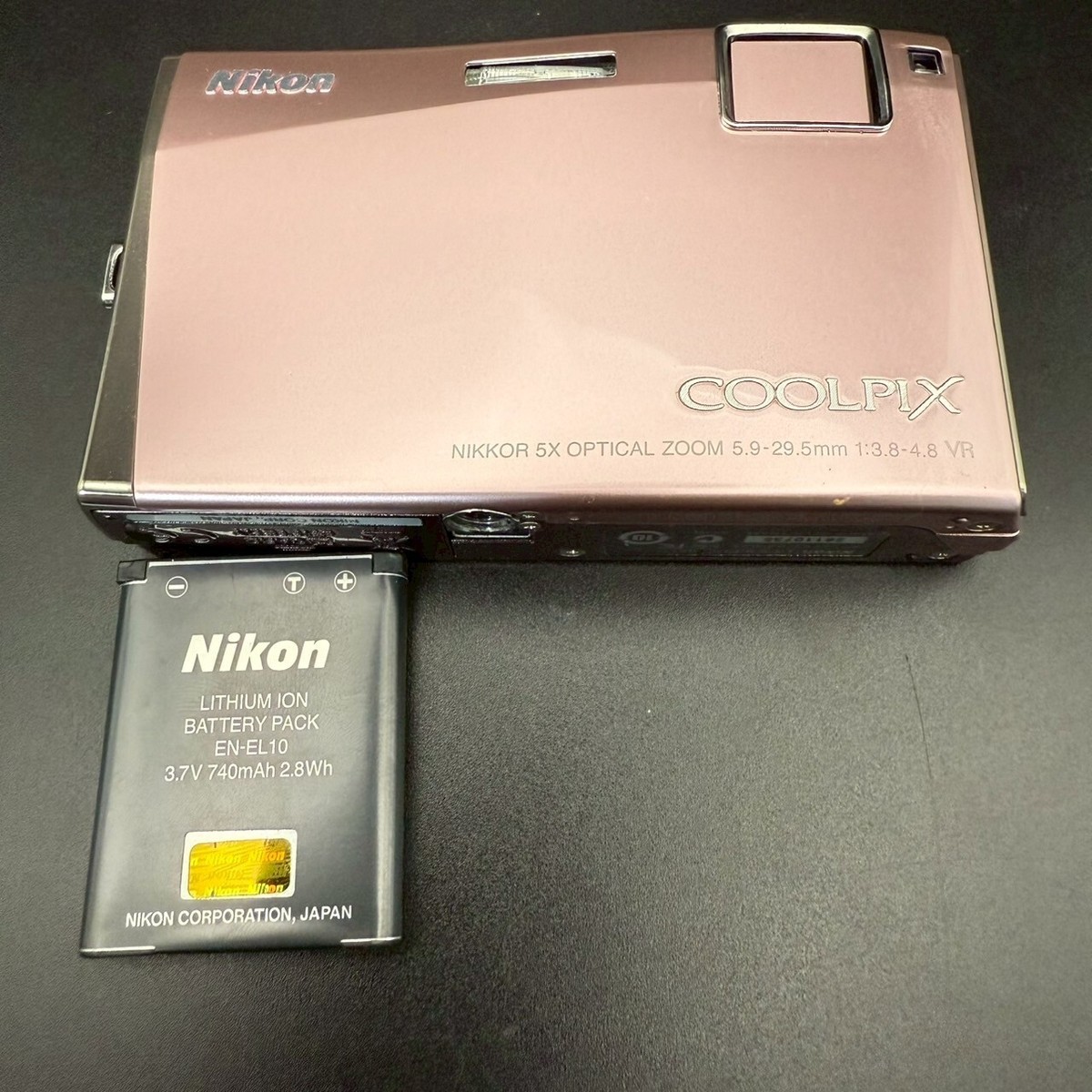 Nikon COOLPIX S60 Royal pink 10.0MP 5x Digital Camera FROM JAPAN