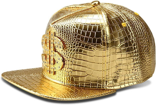 Hip Hop Hat,Flat-Brimmed Hat,Rock Cap,Adjustable Snapback Hat for Men and Women