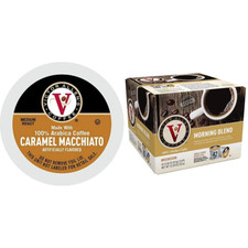 Victor Allen Coffee Caramel Macchiato and Morning Blend Single Serve K-Cups, 122