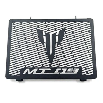 Mota Grille de Radiateur MT-09 Noir Acier Inox Protection Pare Pierre 2014 2021 - Photo 1/4
