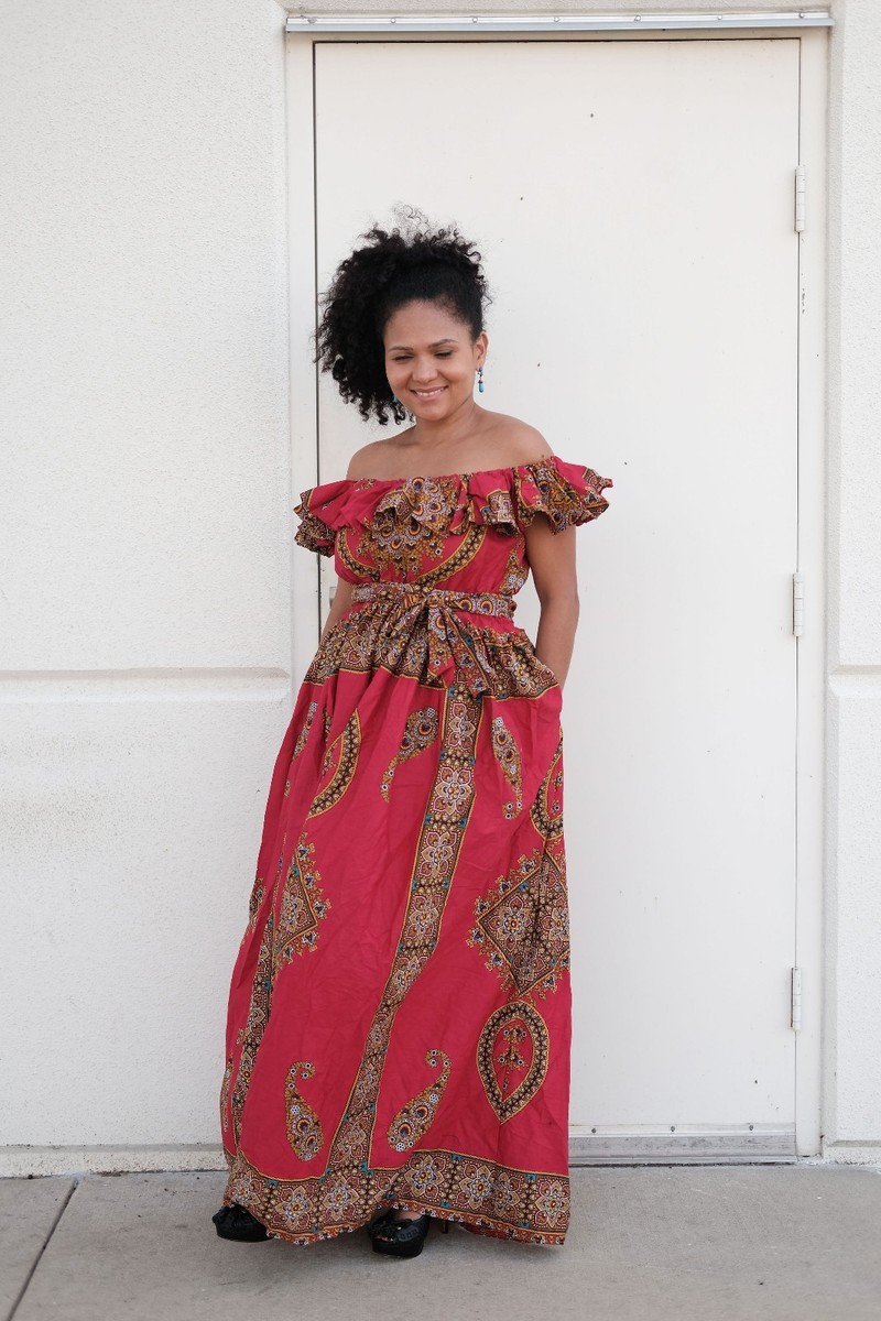 Women African veroex off shoulder Lady Evening Long Maxi party