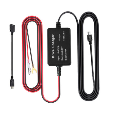 Auto Dashcam Kamera DVR Kabel Satz 12V 24V bis 5V Mini Micro USB Ladegerät Linie