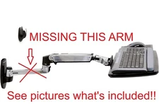 Ergotron LX Keyboard Arm Wall Mount Adjustable Keyboard Tray [MISSING 1 ARM!]™
