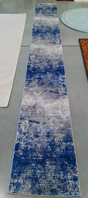 GREY NAVY 2'-0'' x 16'-0'' Broken Thread Rug, Reduced Price 1172773863 BNT822G-216