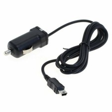 Cavo di ricarica auto / caricabatterie / caricabatterie auto per Garmin Edge 305 12V-24V 1A nero