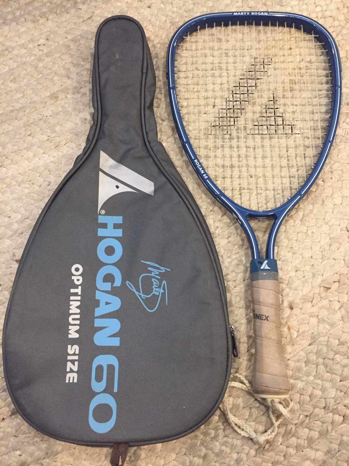 Vintage ProKennex Marty Hogan Racquetball Racquet w Case 3 7/8 Grip eBay