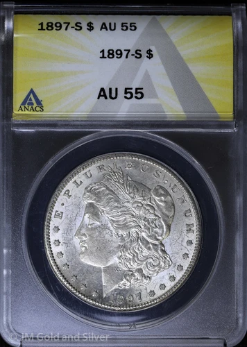 1897-S Morgan Silver Dollar ANACS AU 55