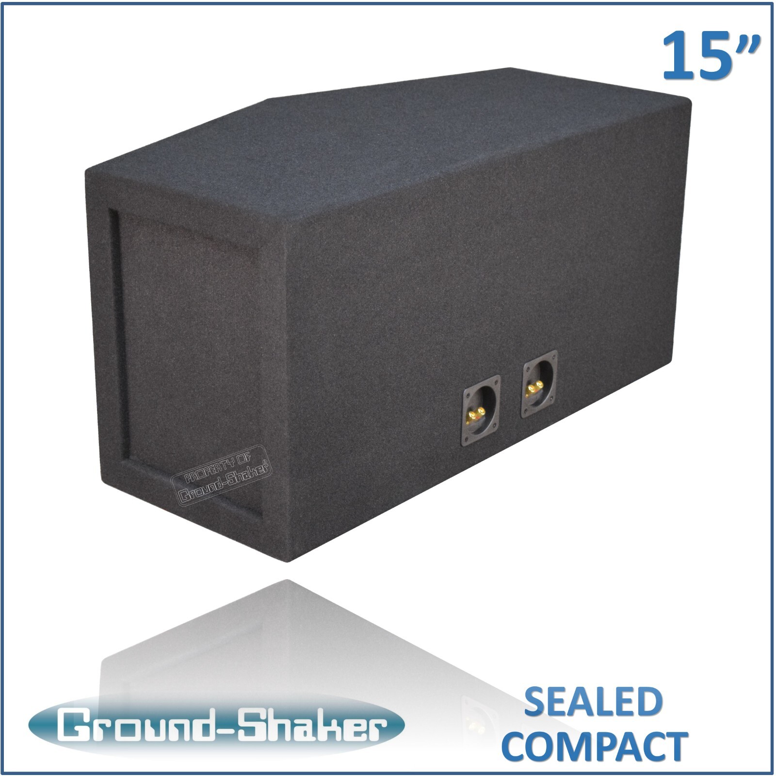 15" Dual Sealed Compact Sub Box 15" Subwoofer Enclosure Ground Shaker