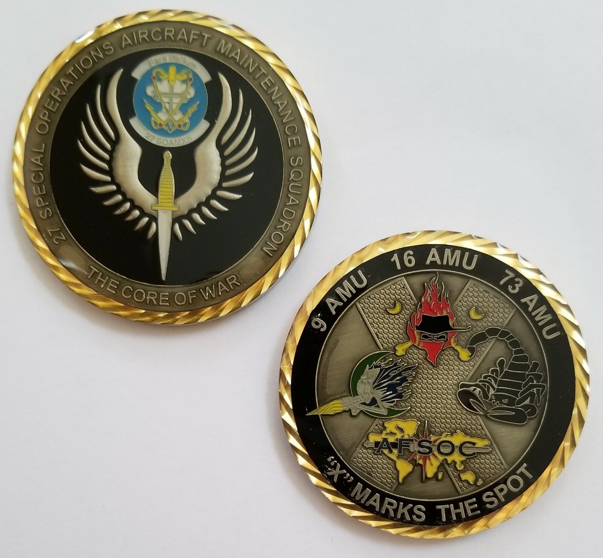 USAF AFSOC 27 Special Ops Aircraft Maint SqThe Core of War X Marks the Spot  COIN | eBay UK