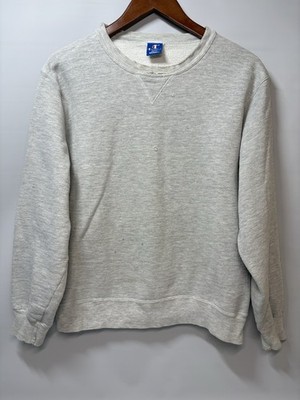 90s Champion Sweatshirt Gray Crewneck Men's Large Fleece Pullover Street Vintage