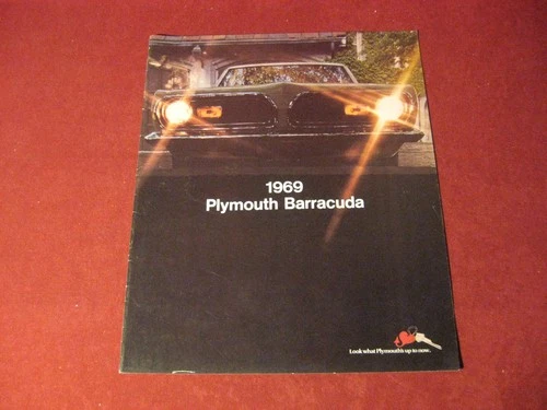 1969 Plymouth Barracuda Sales Brochure Booklet Catalog Original Old