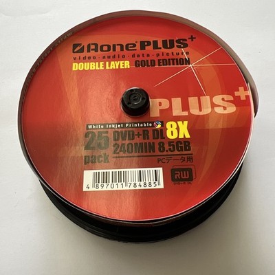 Aone Plus DVD+R Gold Edition 8x Dual Layer 8,5GB - 25er Pack 240 min bedruckbar 