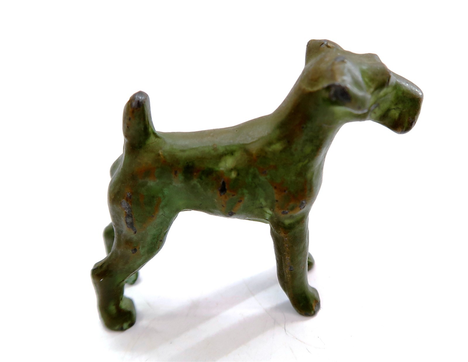 Vintage SRG Sell Right Gifts SCOTTISH or FOX TERRIER Dog Paperweight 1.75" Tall