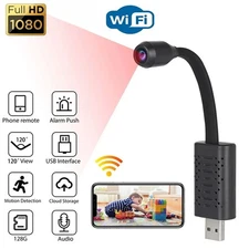 Mini USB HD 1080P Camera Home or Office Monitoring Plug & Play No Audio Detect