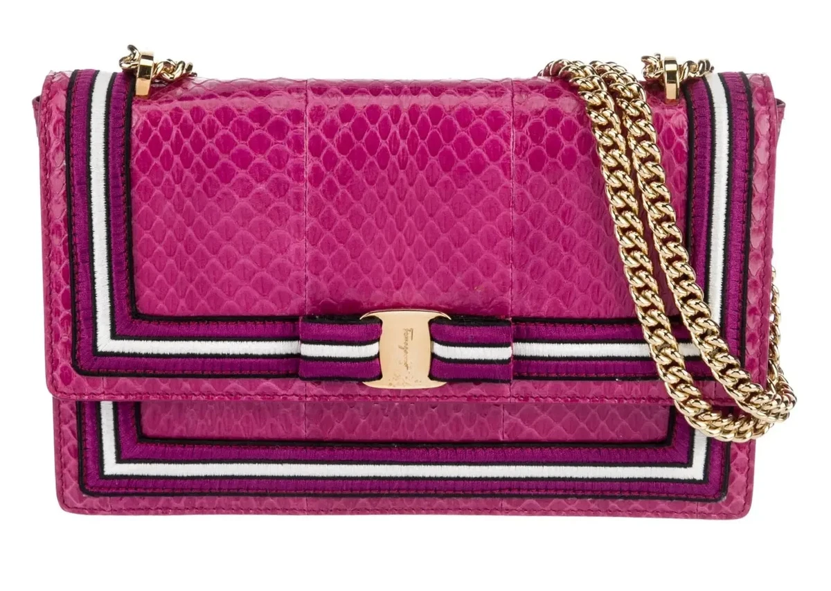 Salvatore Ferragamo Bow Pink Bags & Handbags for Women for sale | eBay