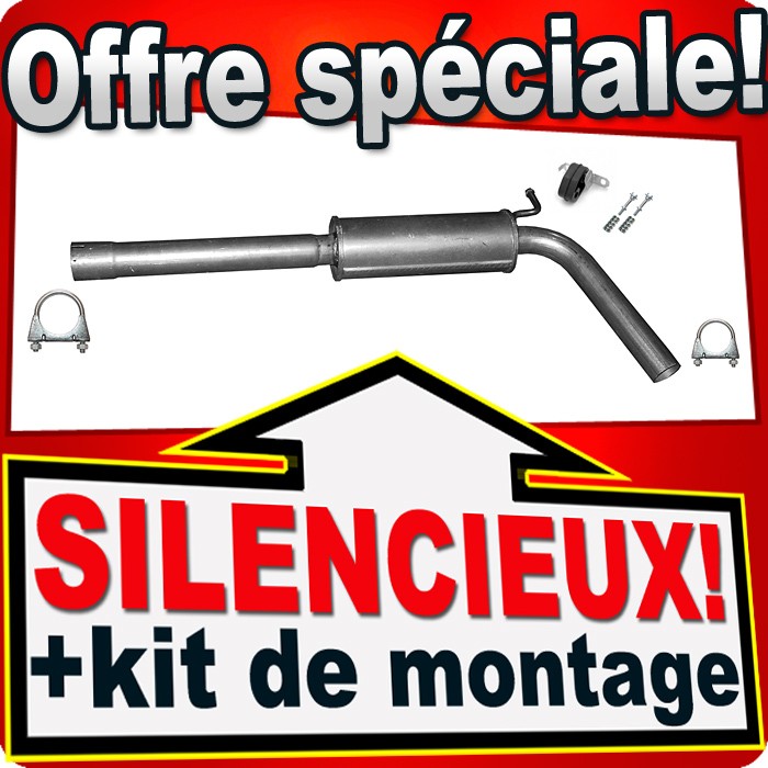 Silencieux intermédiaire Polo 5 et Ibiza 4 pour stopper le bruit d'échappement